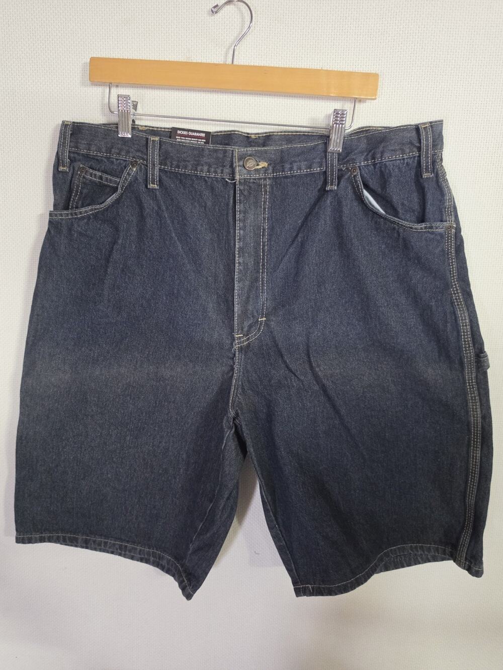 Dickies Carpenter Jean Shorts Denim Mens Size 40 Blue Relaxed Fit Workwear Y2K